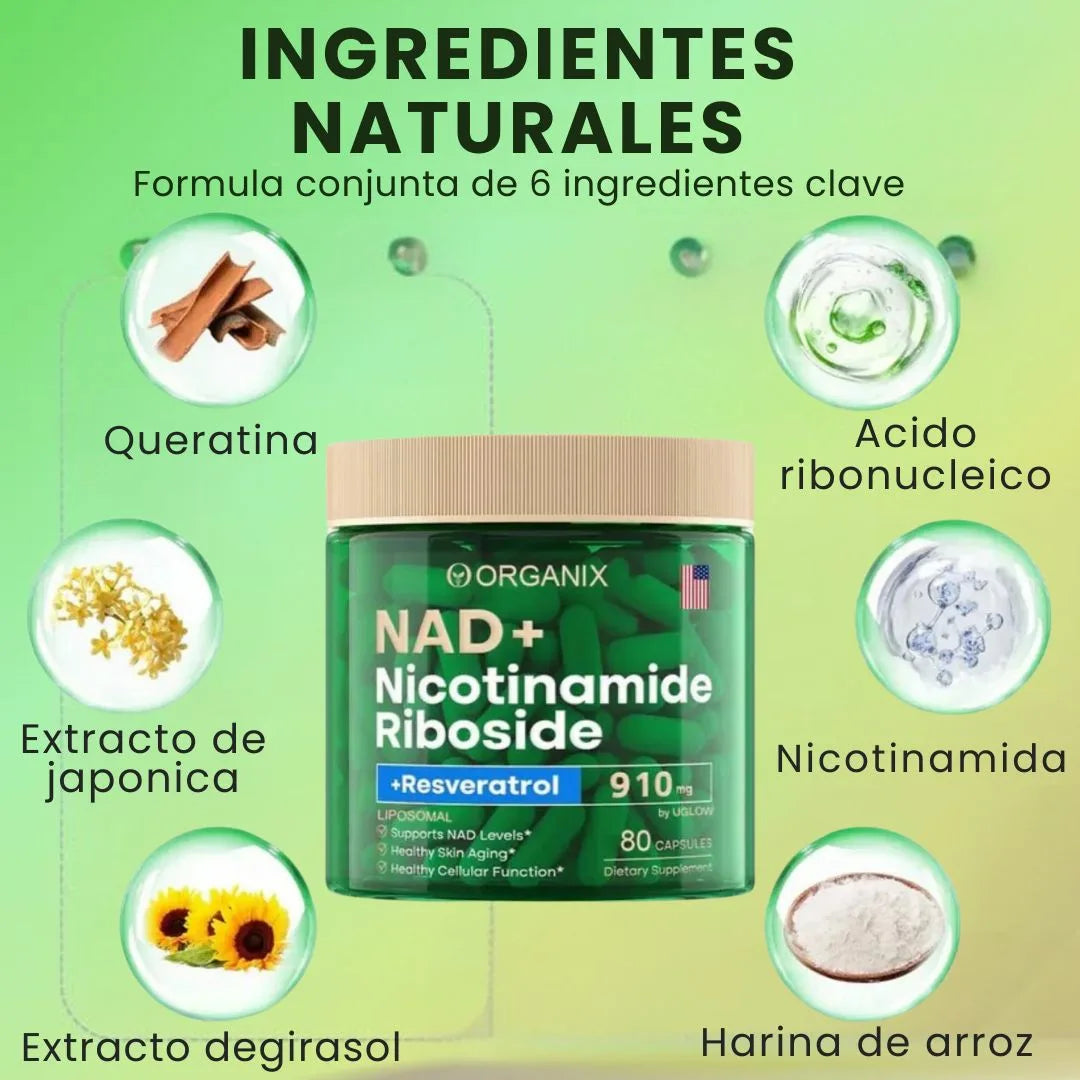 NAD+ NR 900 | COMPLEJO ANTIENVEJECIMIENTO LIPOSOMAL