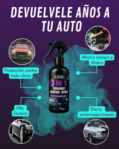 LIMPLEX - Spray 3 en 1 para autos